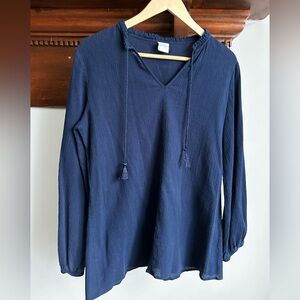 MaxMara Beachwear Cotton Crepe Top, M